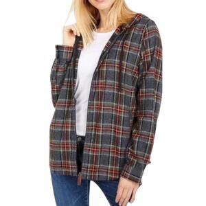 26. L.L. Bean Scotch Plaid Hooded Flannel Shirt Jacket – Size XL Relaxed Fit